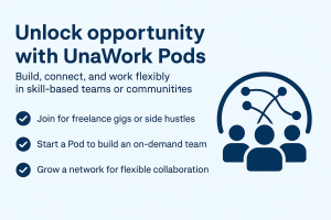 Read more about the article Unlock Opportunity with UnaWork Pods: How to Use the Platform to Build, Connect, and Thrive